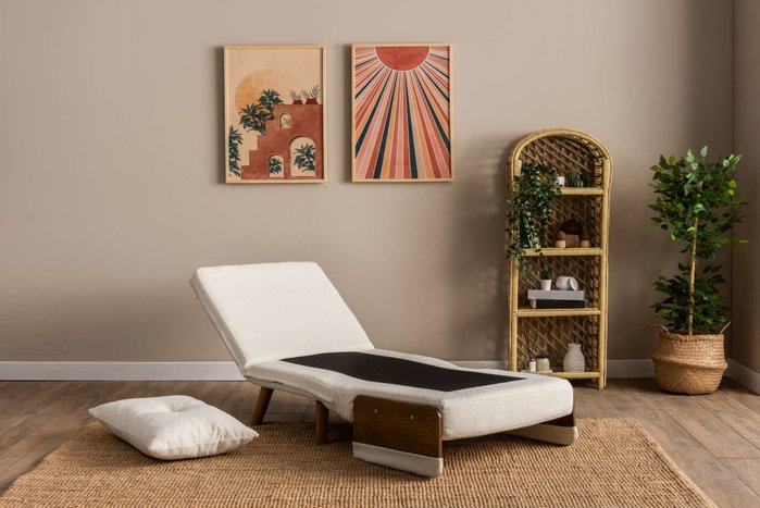 Atelier Del Sofa Cosmo Single - Teddy Fabric-White